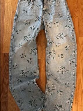 wild fable Light Blue Floral Relaxed Men’s Jeans